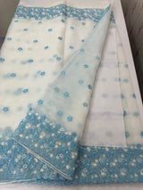 Soft Organza saree with embroidery borders - MCW895