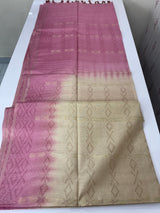 Bhagalpuri Soft blended tussar saree MS896 (2) Pink