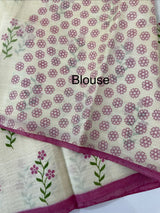 Printed Art silk saree with blouse MAS6966