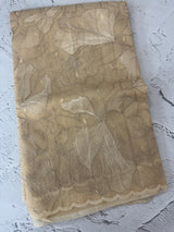 Semi organza saree with thread work - MSH910  Beige