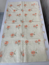 Mul chanderi embriodery saree MSH289