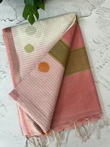Bhagalpuri Semi tussar saree with polka dots MS780