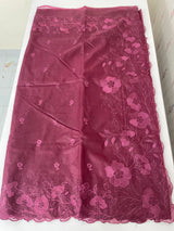 Semi Organza saree with thread work - MSH7654