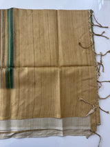 Multi color Semi soft silk saree with borders MSS590