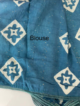 Semi soft silk saree with batik prints MSB555