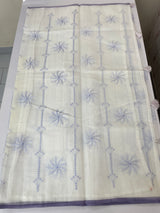 Soft Netkota saree with cross stitch embroidery MSH210