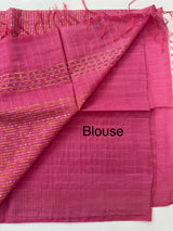 Blended tussar saree with thread work MTS5444