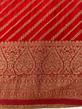 Semi banarasi Khaddi Georgette saree - MS1499 RED