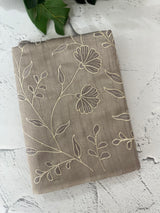 Tussar finish soft silk saree with thread embroidery MTS569