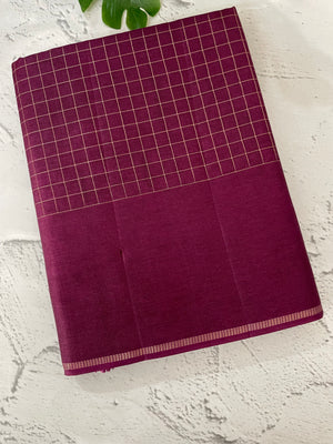 Tussar mix Semi silk saree with small zari weaving MSS8925
