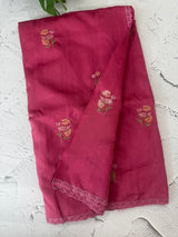 Art silk saree with embroidery SVPSMC • Pink