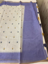 Ombre semi Linen Saree - MSL1514
