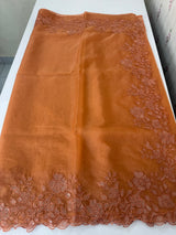 Soft Organza saree with embroidery borders - MSH299