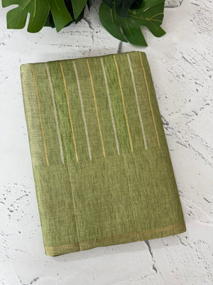 Multi color Semi soft silk saree with borders MSS590