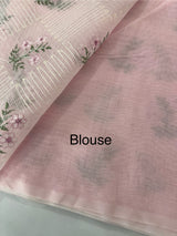 Netkota embriodery saree MS1496 BabyPink