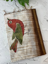 Semi tussar saree with hand painting, kanta embroidery and Pita work MS3433