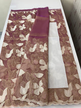 Organza saree with thread work- MC318