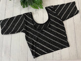 Stretchable Readymade blouse with sequence work- MSBL