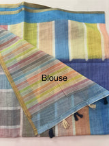 Digital printed semi Linen Saree MLS615- 33