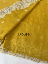 Silky kota saree with applique borders MS9831