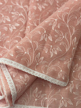 Kota embriodery saree MS1455 - PastelPeach