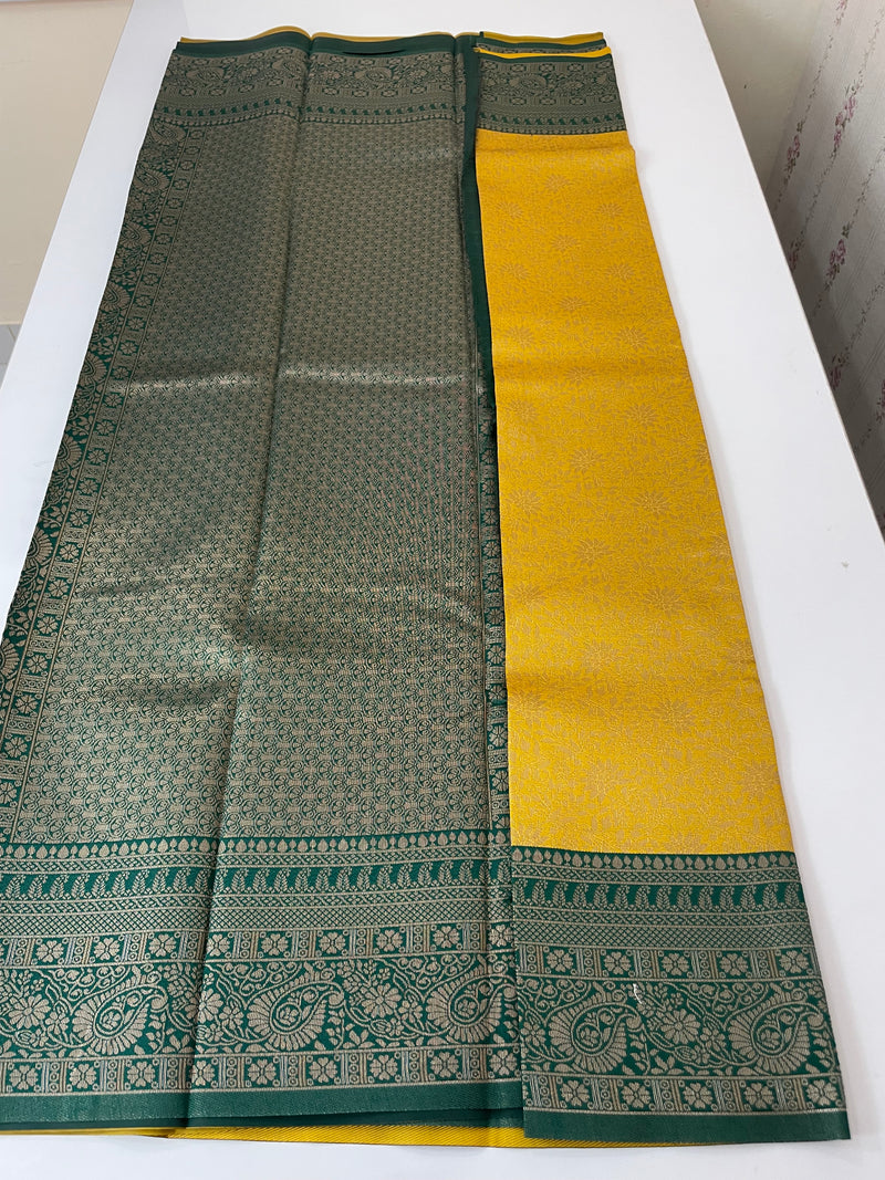 Brocade semi silk saree MS67443