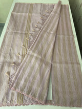 Fancy Chanderi silk saree with blouse MFC218 PastelOnionPink