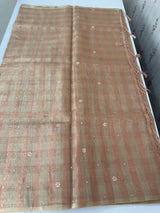 Tissue silk saree with foil work MSH214