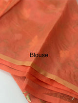 Kota Supernet embriodery saree SHSNYNM DarkPeach