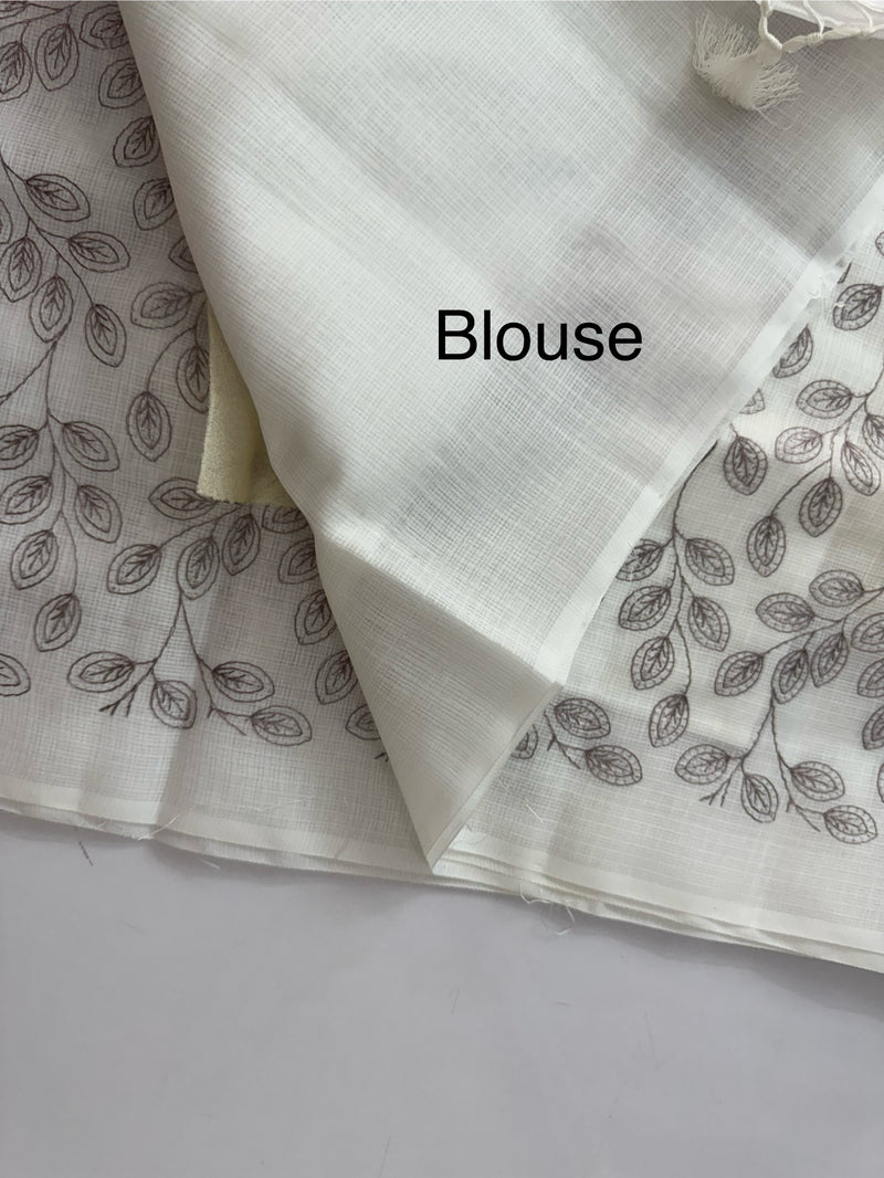 Kota cotton embriodery saree MS1490
