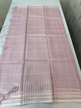 Soft organza saree with thread checks and sequence work MOS867 (1)