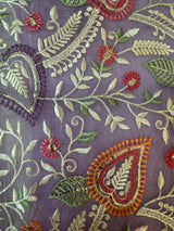 Tissue organza saree with fully worked blouse MS14176