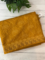 Cutwork crepe Blended tussar saree with thread work MTS9078