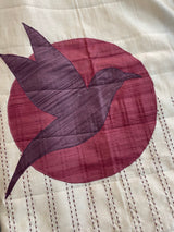 Blended tussar saree with kanta embriodery and appliqué work- MBTS99