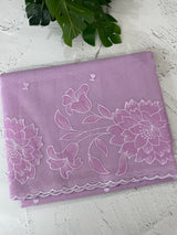 Moonga checks Applique work saree  MSM876