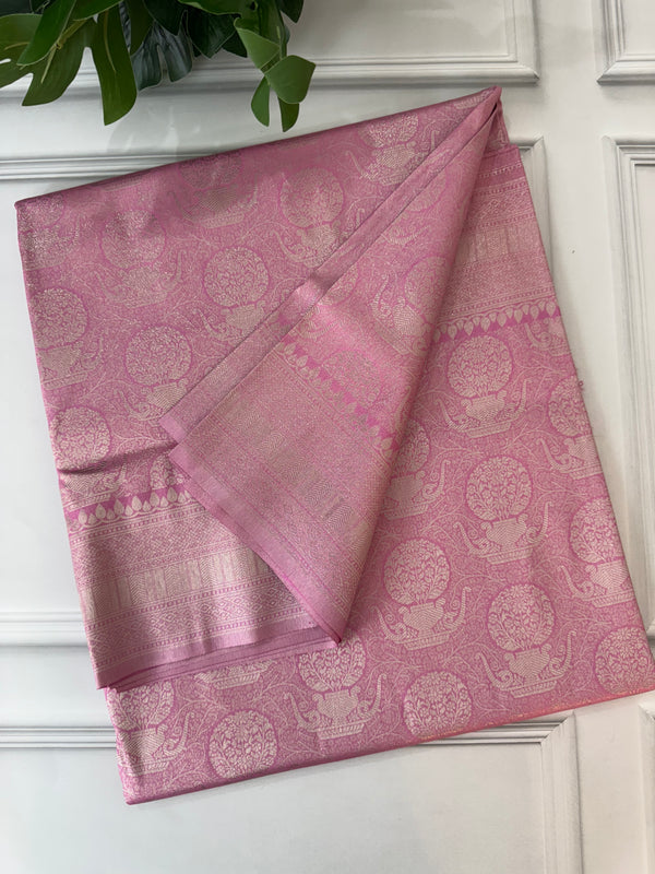 Premium Pastel soft silk Saree - MKP977 Baby Pink