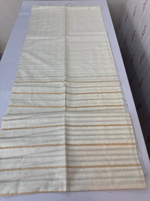 Soft blended borderless tussar saree  MKT121 (2) - lines