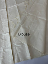 Bhagalpuri Semi tussar saree MS871- Offwhite