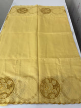 Tussar chanderi cutwork saree MSTC121 Yellow