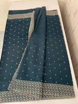 Blended soft silk saree with embriodery MS4447