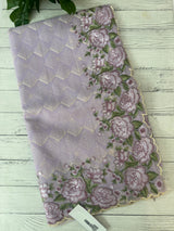 Phulkari NetKota embroidery saree - MPKS905 Lavender