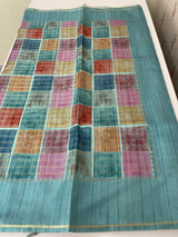 Semi soft Matka silk saree with borders MSS599