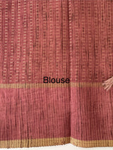 Semi silk saree with contrast borders MSS487