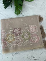 Soft Kota tissue silk saree with embriodery work MS49887 Pastel DuskyMauve