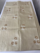 Crepe semi tussar silk saree with cross stitch embroidery-MSCS634
