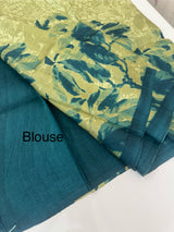 Pure printed tussar silk saree with blouse- MTSB7