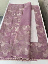 Semi organza saree with thread work - MSH910