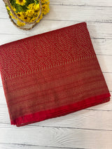 Banarasi semi katan saree SMBNIRY- RED