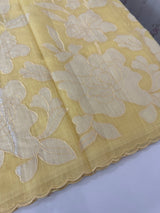 Netkota saree with appliqué work - MSH912 Yellow