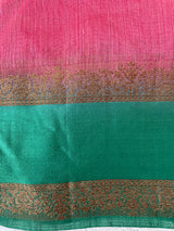 Semi Jute silk sarees with contrast pallu & blouse MJL392